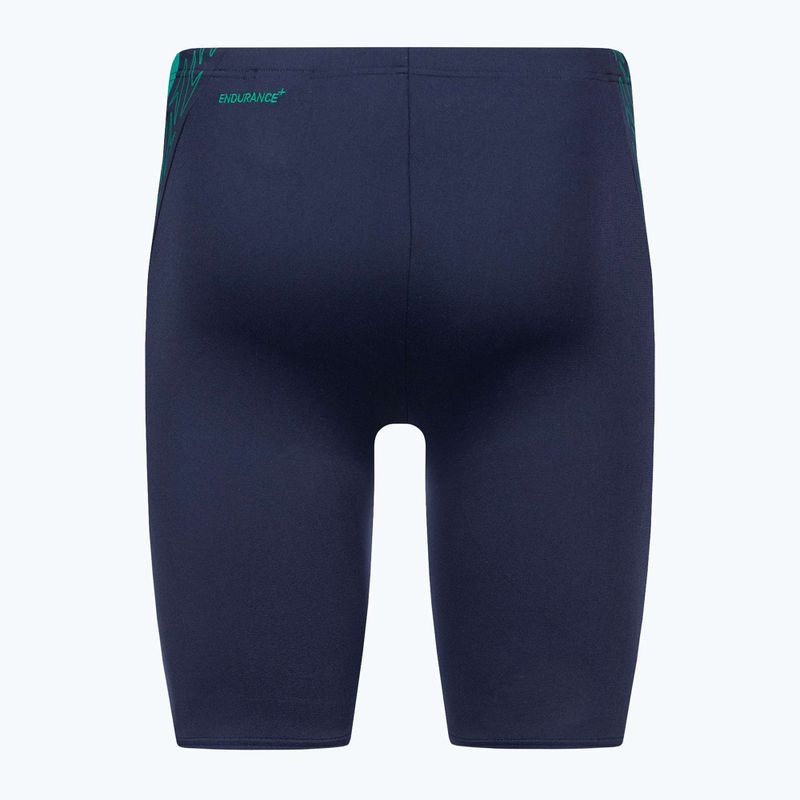 Férfi Speedo Hyper Boom Splice úszónadrág tengerészkék/zöld 7