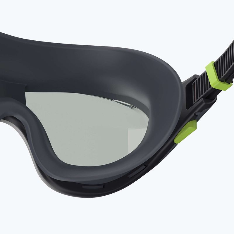 Speedo Biofuse 2.0 fekete / acél úszómaszk 6