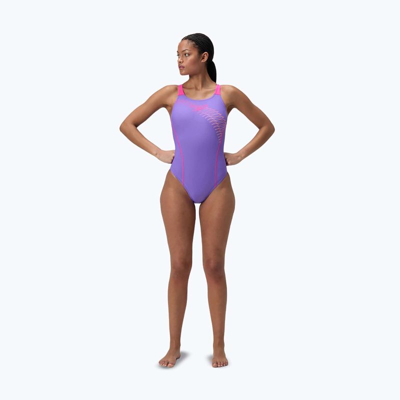 Speedo Medley Logo Medalist egyrészes úszódressz indigókék fényben 2