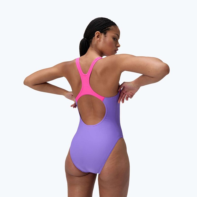 Speedo Medley Logo Medalist egyrészes úszódressz indigókék fényben 3
