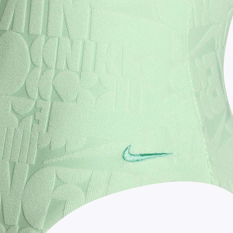 Női egyrészes fürdőruha Nike Retro Flow Terry vapor green 3