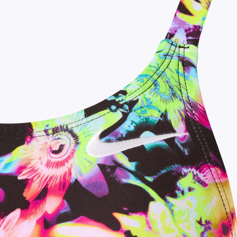 Női egyrészes fürdőruha Nike Hydrastrong Multi Print Fastback rainbow 3