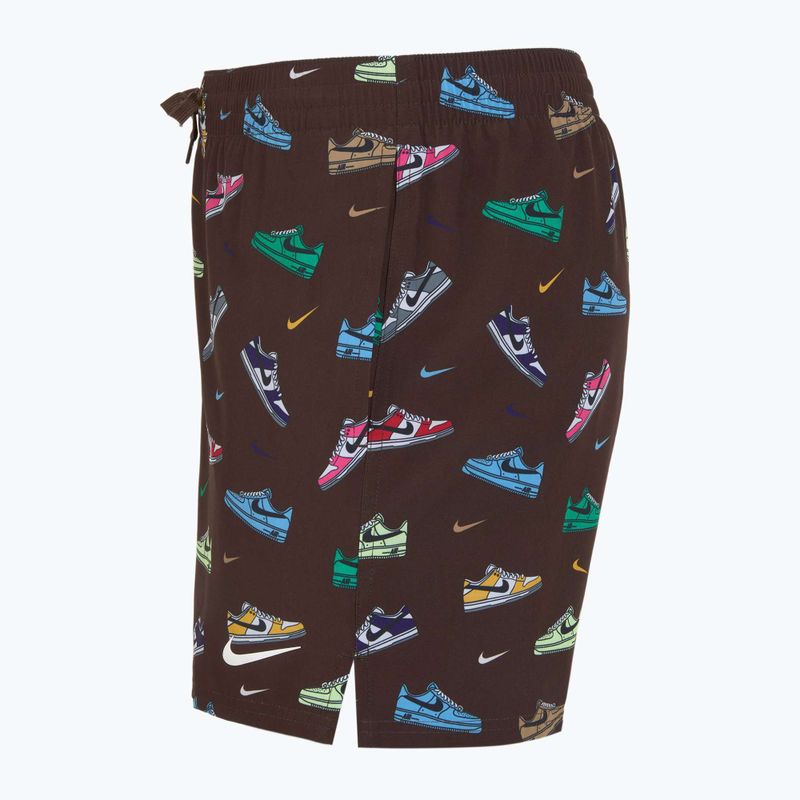 Férfi Nike Multi Print 5" Volley úszónadrág barokk barna 7