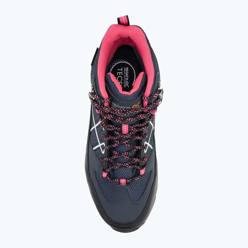 Női trekking cipő REGATTA Samaris III navy/pink 5