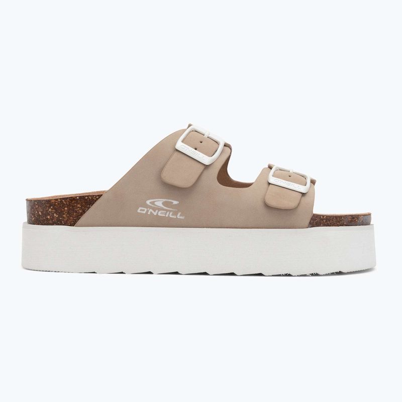 Női O'Neill Sandy Platform Slider Low barna flip-flopok 2