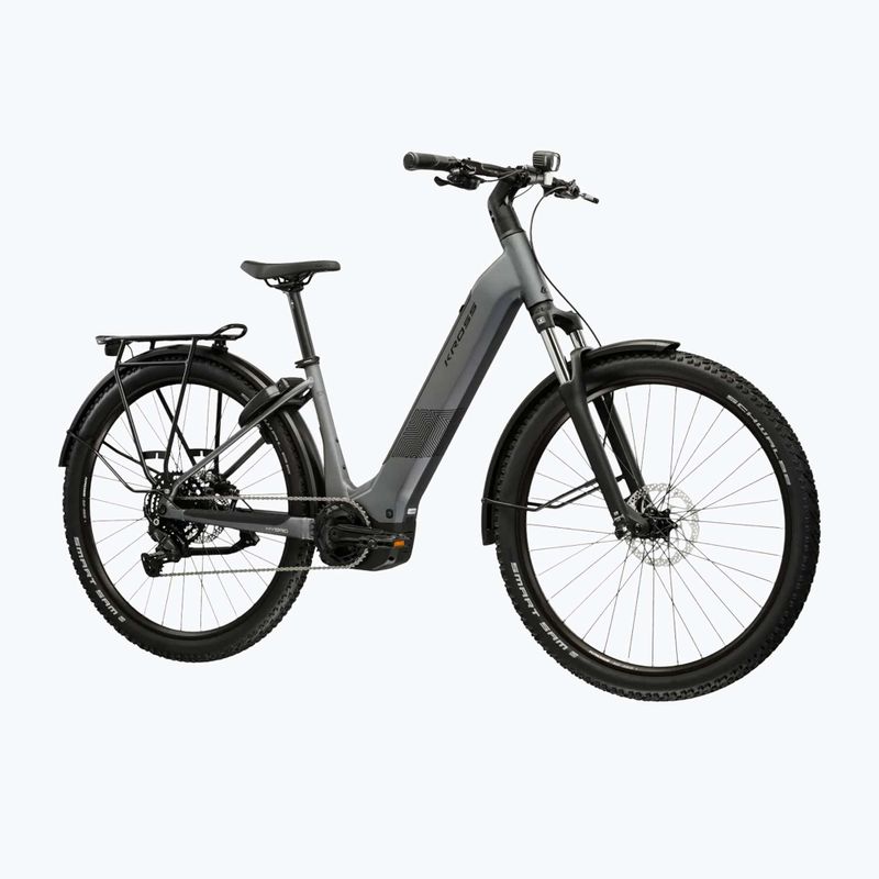 Elektromos kerékpár KROSS Influx Suv Hybrid 2.0 600Wh LS 27,5" grey/black/matte 2