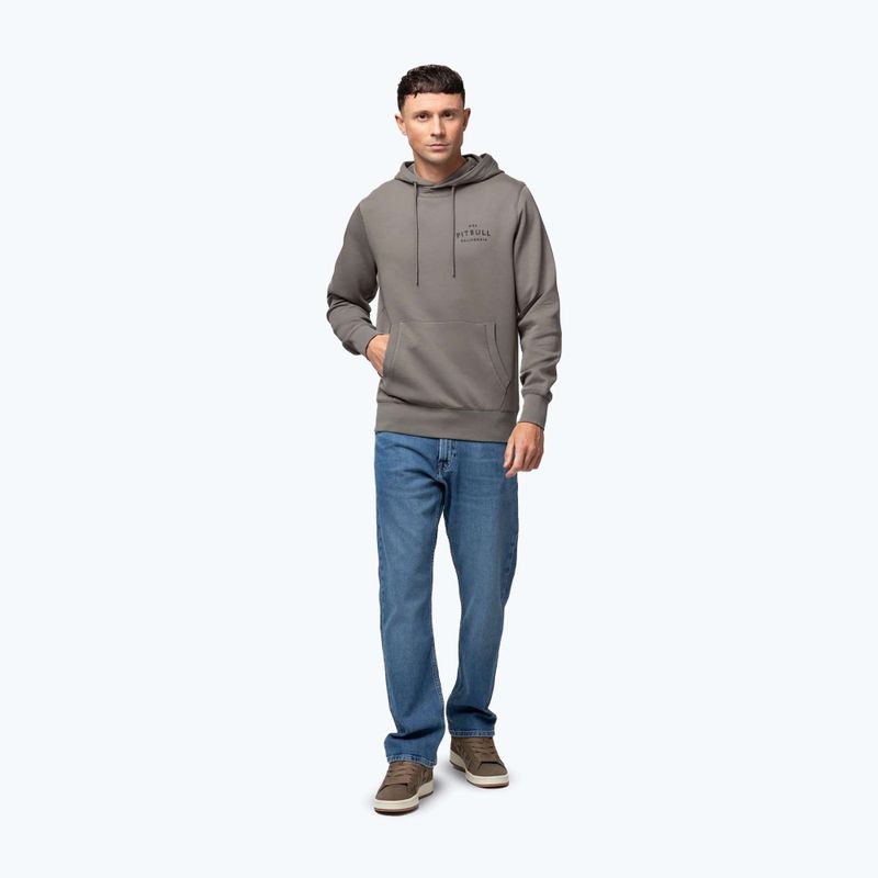 Férfi kapucnis pulóver Pitbull Sampson Hooded Sweatshirt taupe 2