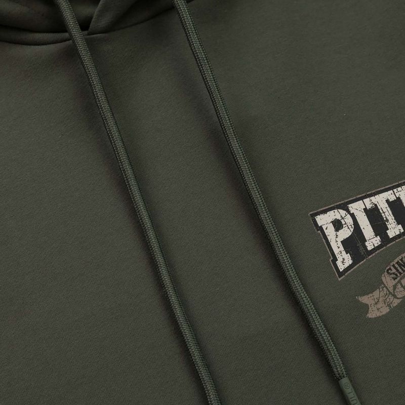 Férfi Pitbull Troublemaker kapucnis pulcsi régi zöld 5