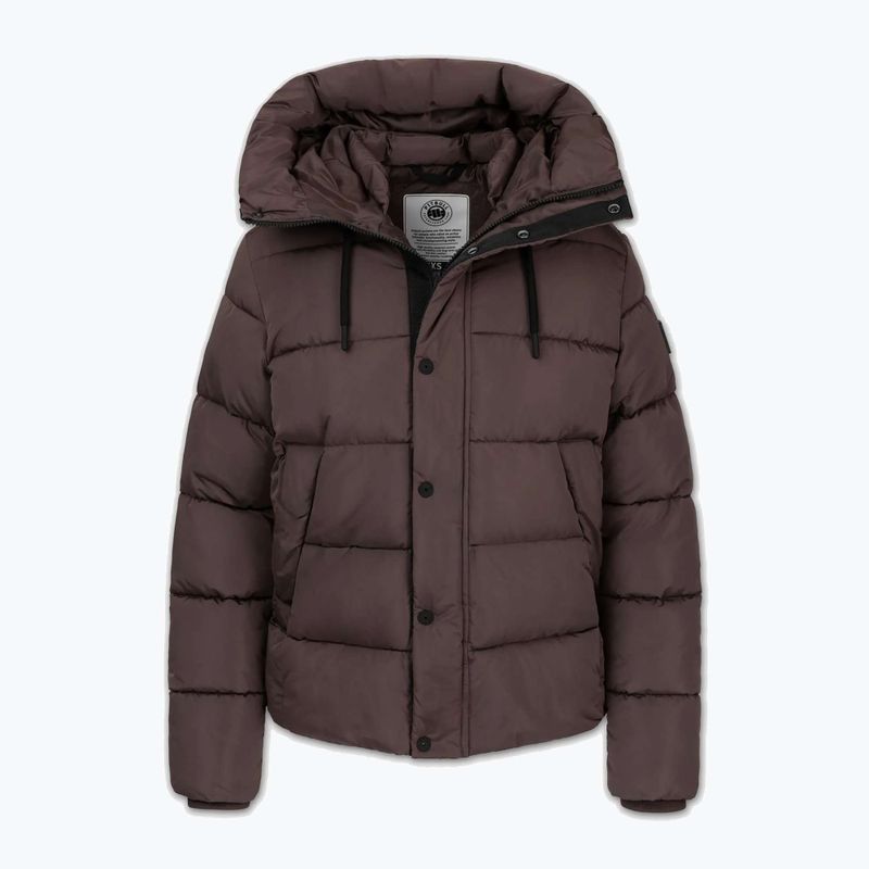 Női téli dzseki Pitbull Amalia Padded Hooded dark chocolate 5