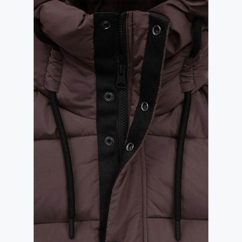 Női téli dzseki Pitbull Amalia Padded Hooded dark chocolate 7