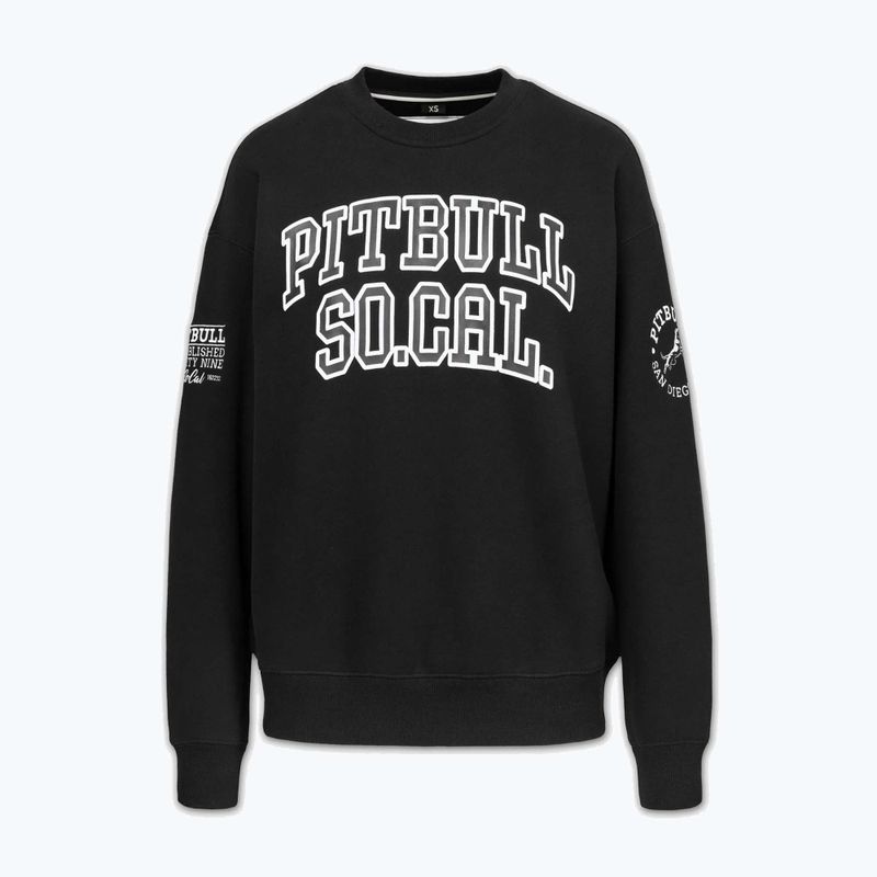 Női pulóver Pitbull Crewneck Fiora black/black 5