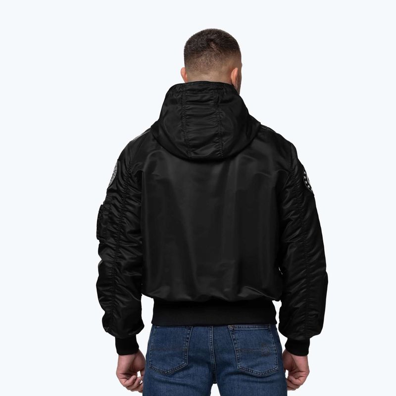 Férfi kabát Pitbull Aero Flight Hooded black 3
