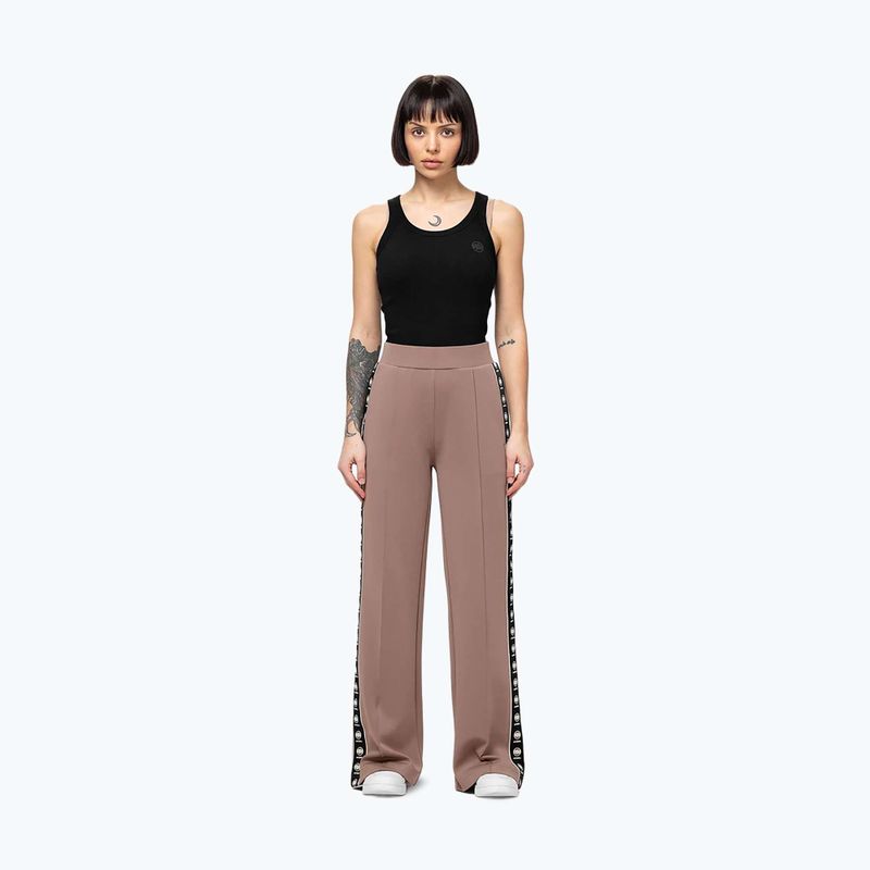 Női nadrág Pitbull Verona Wide Leg chocolate mousse 2