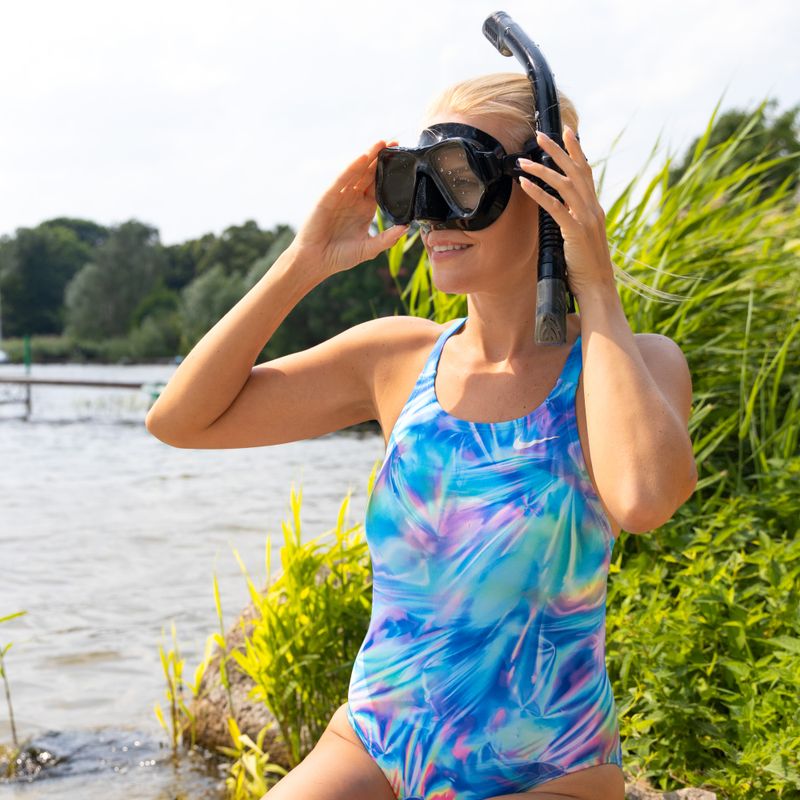 AQUASTIC fekete snorkeling szett Maszk + Pipa MSA-01C 13