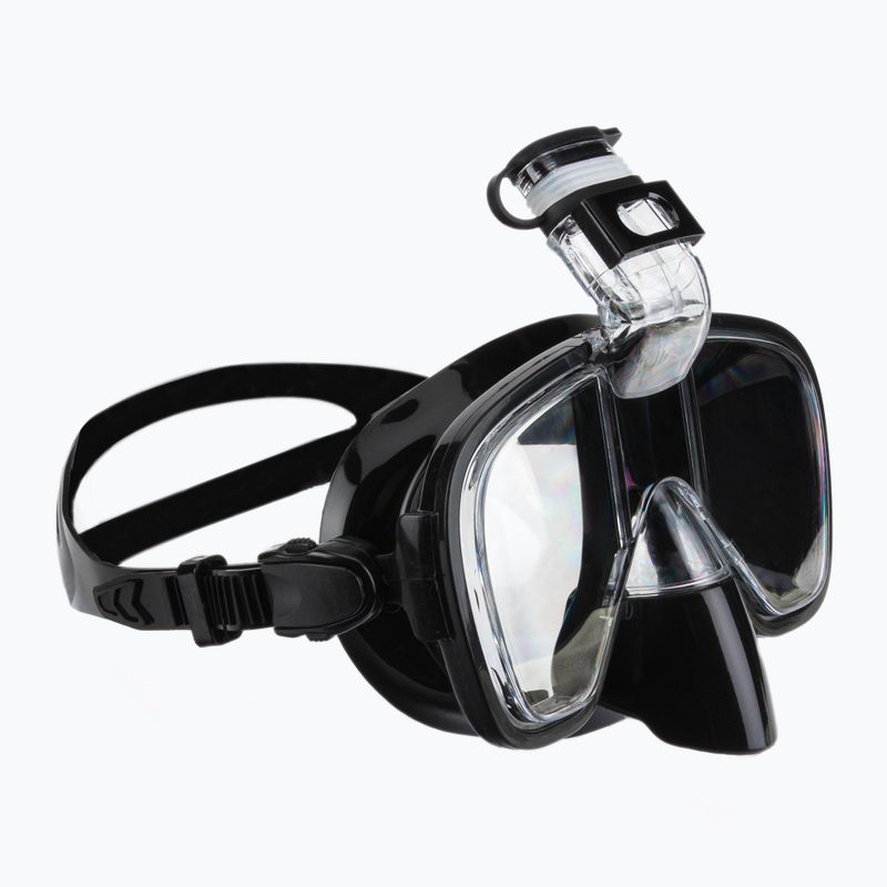 AQUASTIC fekete snorkeling szett Maszk + Pipa SMFK-01SC 15