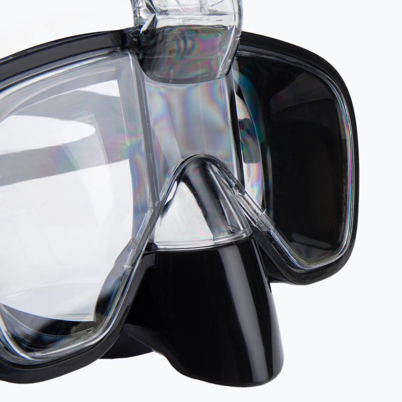 AQUASTIC fekete snorkeling szett Maszk + Pipa SMFK-01SC 16