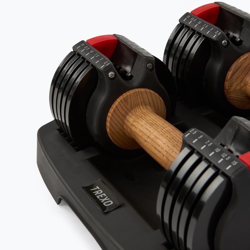 XTREXO ADS15 állítható súlyzó/ súlyzó fekete 5