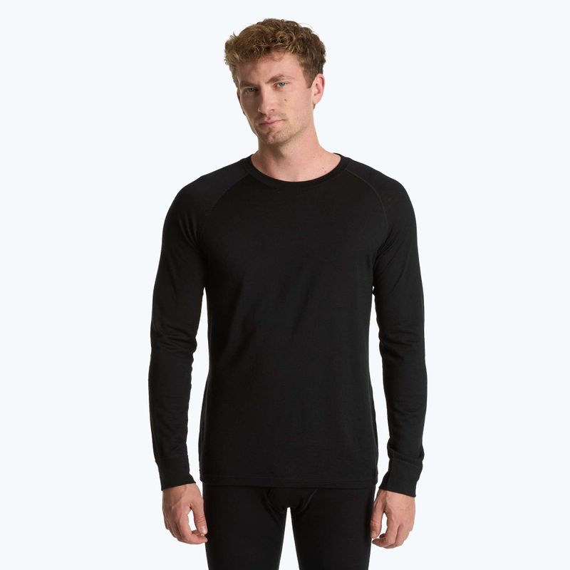 WOOLCANO Merino férfi termikus alsónemű szett SET0540 fekete 4