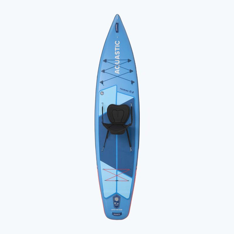 Szett deszka SUP felfújható AQUASTIC Touring 11'6" kék 3