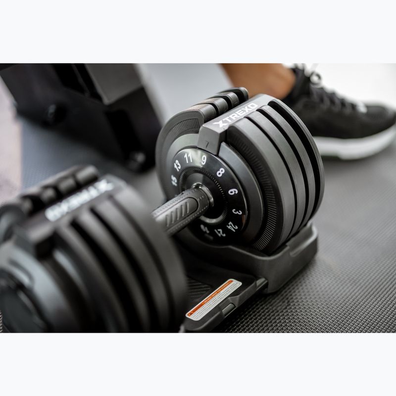 XTREXO állítható súlyzó TXO-B4W002 24 kg fekete 5