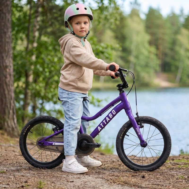 ATTABO EASE 16" gyermek kerékpár, lila 7