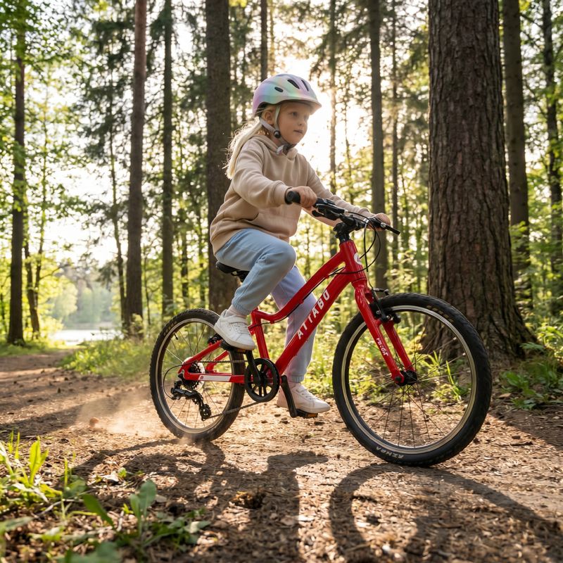 ATTABO EASE 20" gyermek kerékpár, piros 4