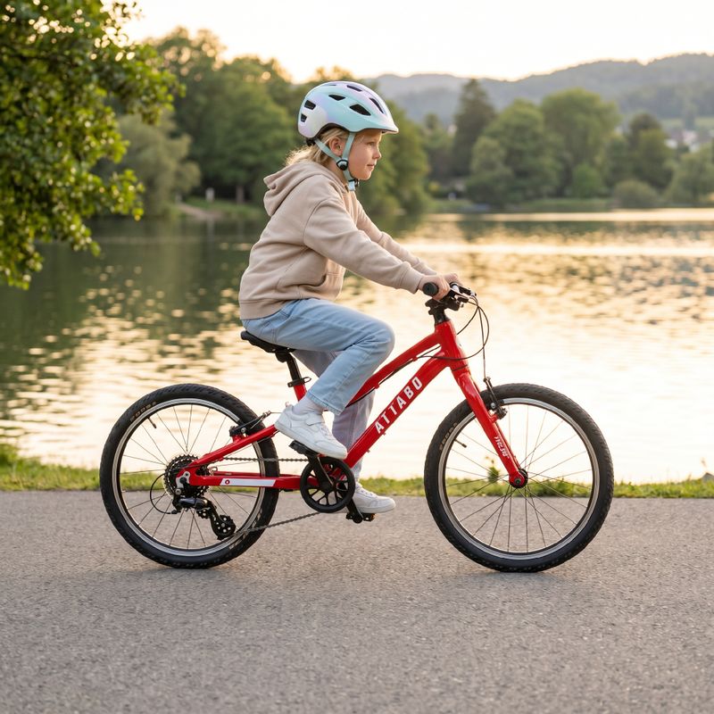 ATTABO EASE 20" gyermek kerékpár, piros 6