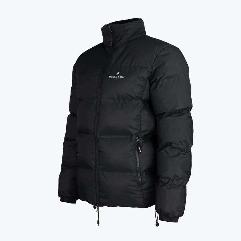 Férfi hőszigetelt kabát BERGSON Snowy Wolf Micro-Therm fekete 3
