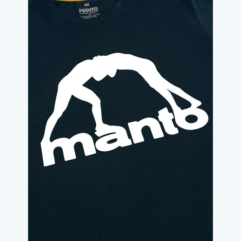 Férfi póló MANTO Vibe 25 sötétkék/fehér 2