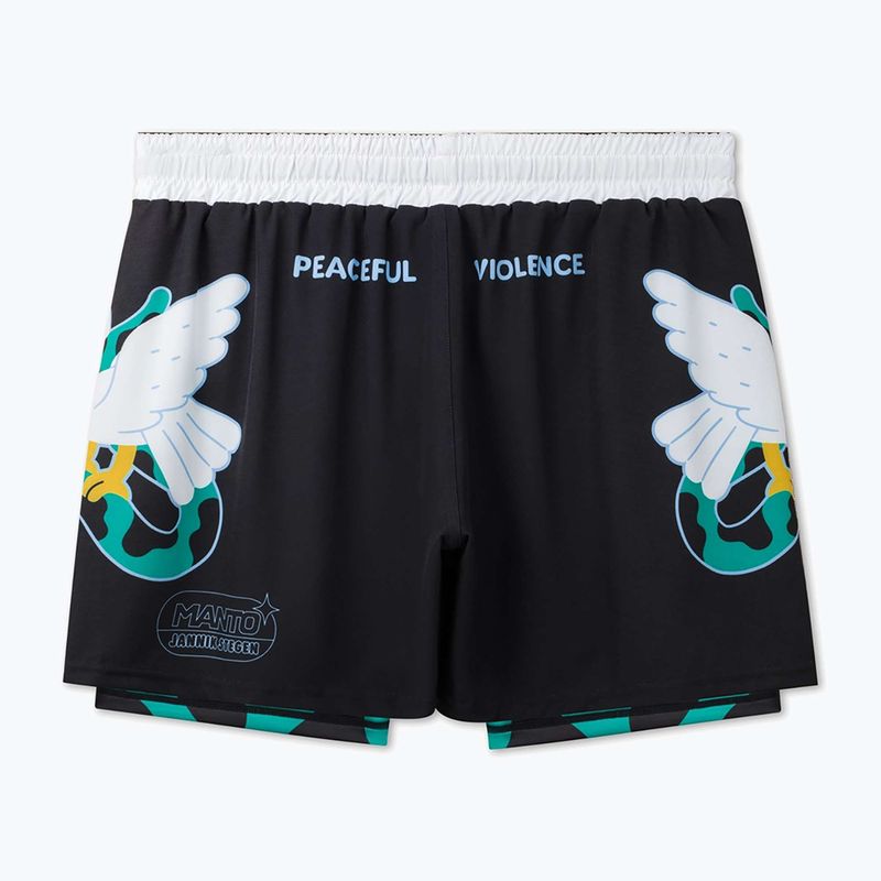 Férfi edzőshort MANTO Dove fekete 2