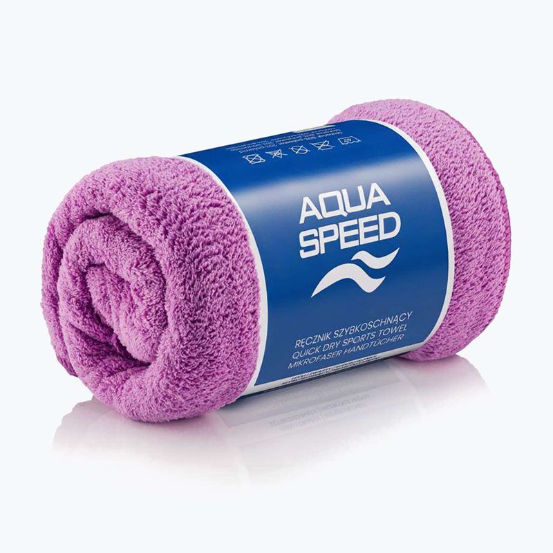 Gyorsan száradó törölköző AQUA-SPEED Dry Coral fioletowy 2