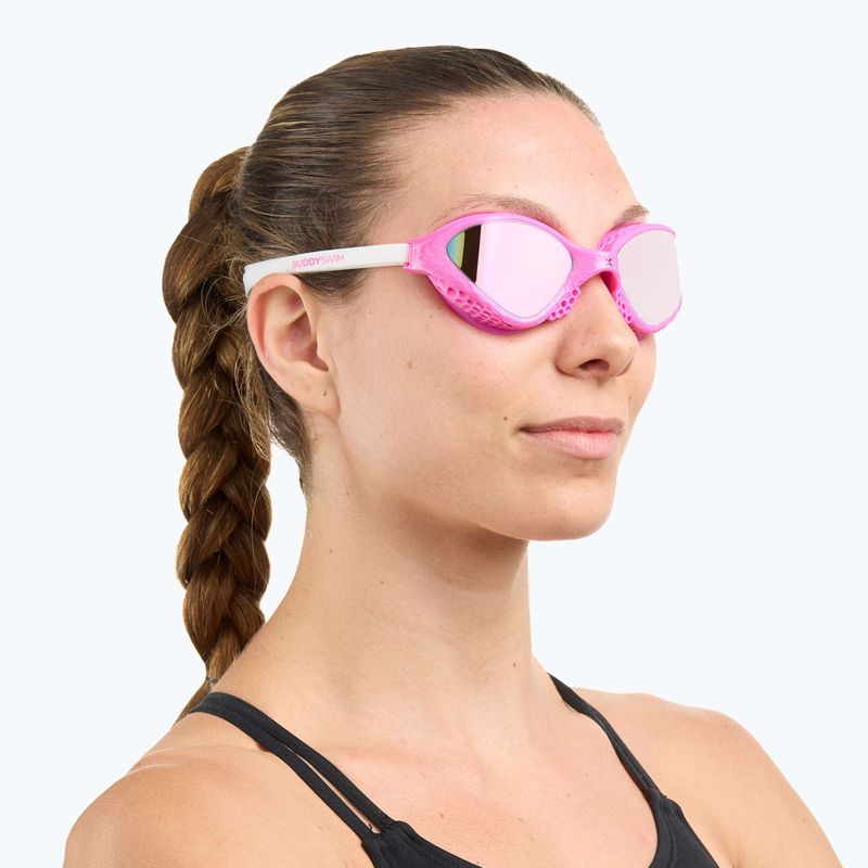 Úszószemüveg BuddySwim OzeanX Mirror pink/white/iridium 3