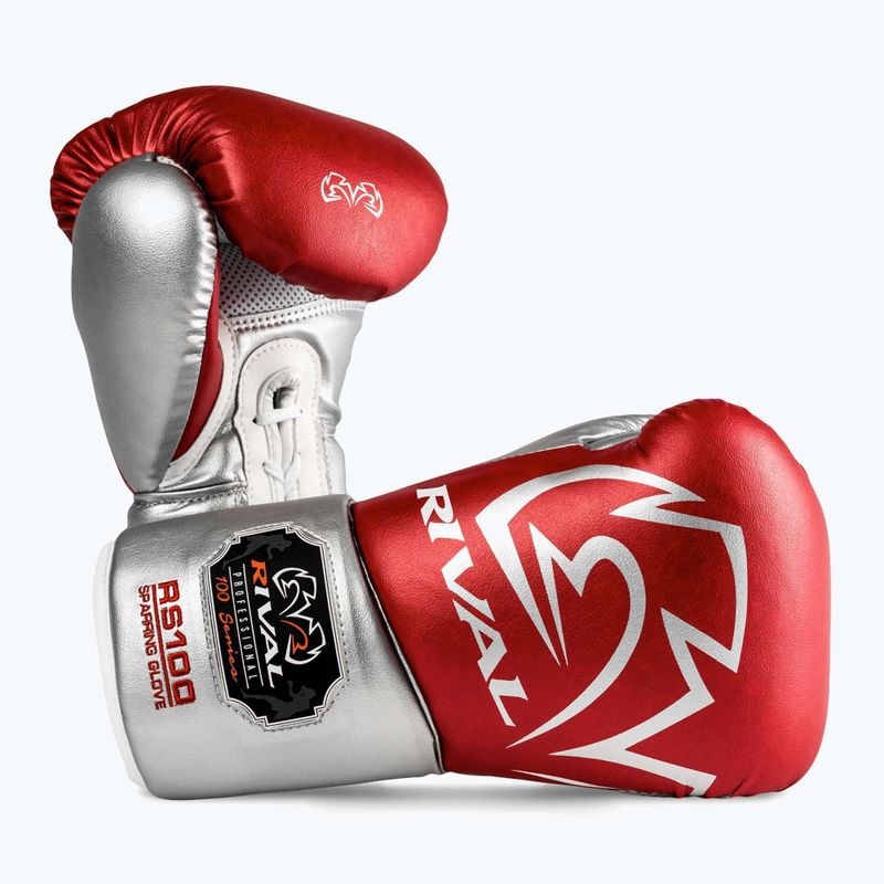 Bokszkesztyűk Rival RS100 Professional red/silver 2