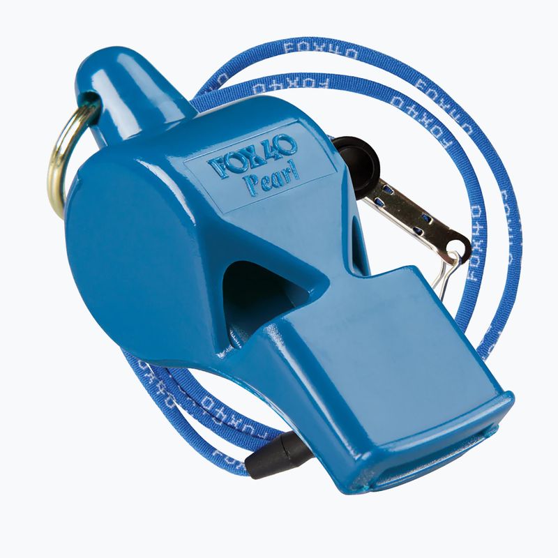 Síp zsinórral Fox 40Pearl Safety kék 9703