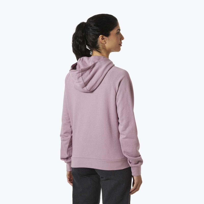 Női Helly Hansen Core Graphic kapucnis pulóver lila agyag 2