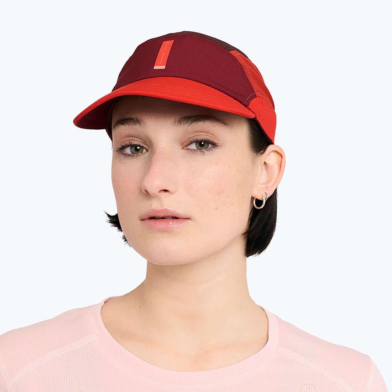 Ciele Athletics FSTCap SC Comp IconicVC vöröses bíbor/pirosló zöld sapka sapkával 6