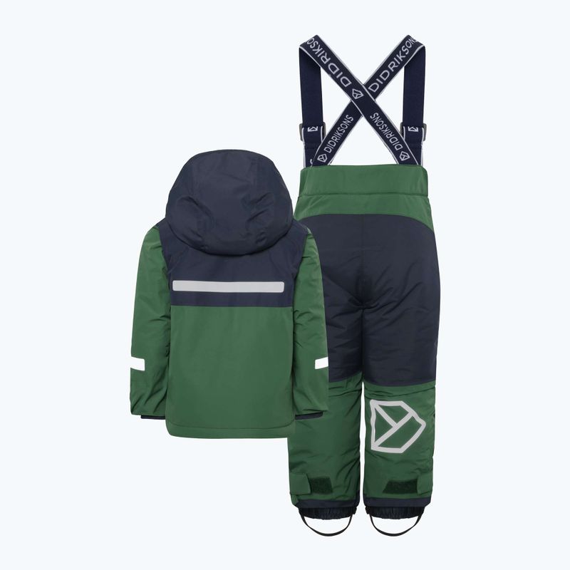 Gyermek sífelszerelés szett Didriksons Skare pine green 2