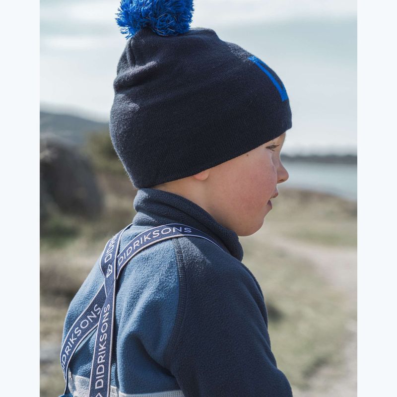 Didriksons Monte Half Button gyermek fleece pulóver felhő kék 14