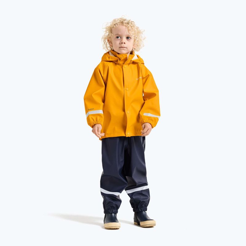 Gyerek esőkabát Didriksons Slaskeman oat yellow 2