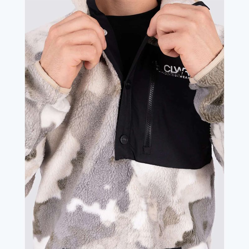 Férfi pulóver Colourwear Snap Pile water camo 7