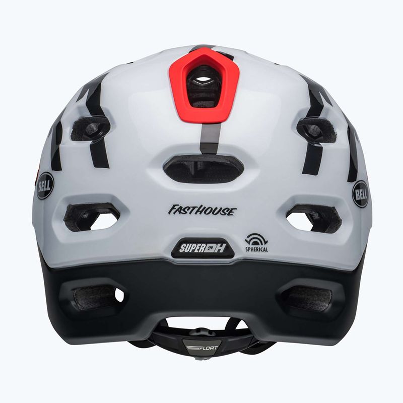 Bell kerékpáros sisak FF Super DH MIPS Spherical fasthouse matt fényes fekete/fehér 5