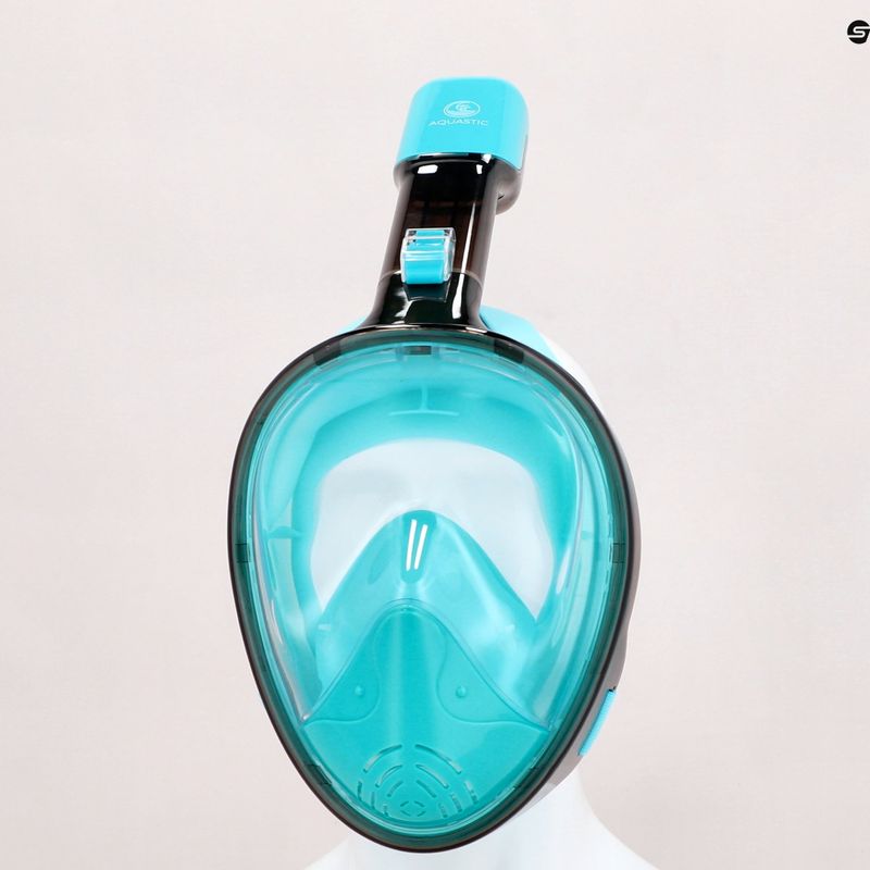 AQUASTIC kék teljes arcú snorkeling maszk SMA-01SN 13