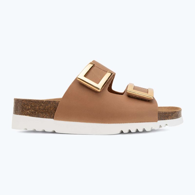 Női papucs Scholl Montery 2 Straps Ad Med cognac 2