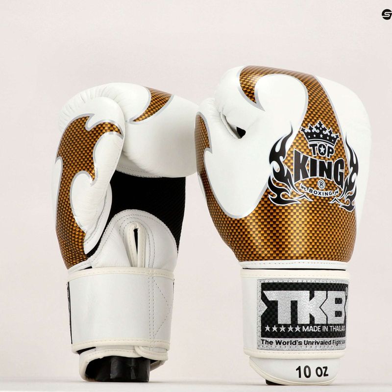 Top King Muay Thai Empower ökölvívókesztyű fehér TKBGEM-01A-WH 7