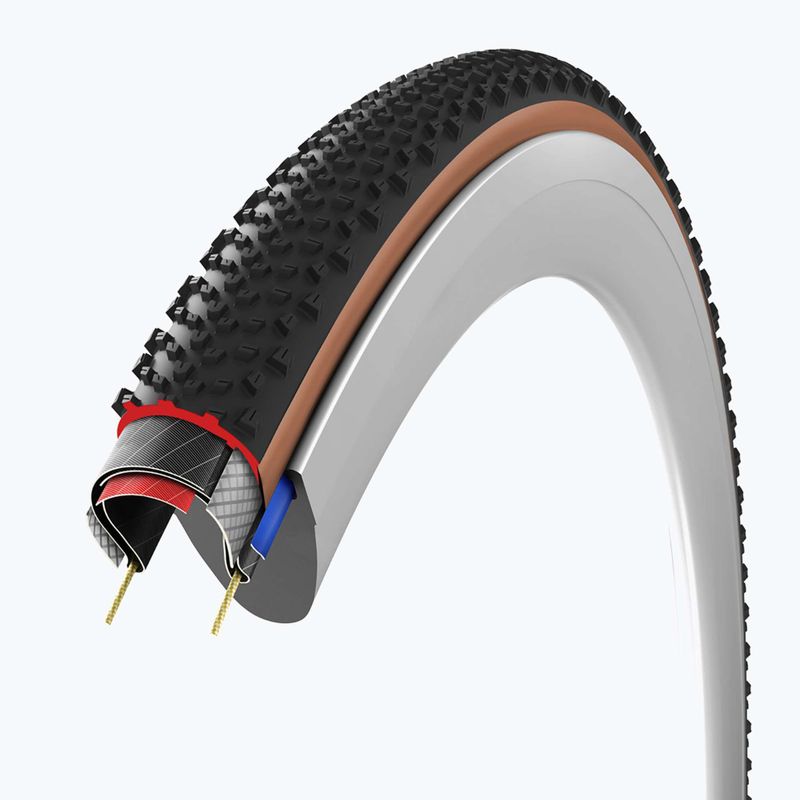 Kerékpár gumiabroncs Vittoria Terreno T60 G2.0 TLR Gravel Endurance black/brown 4