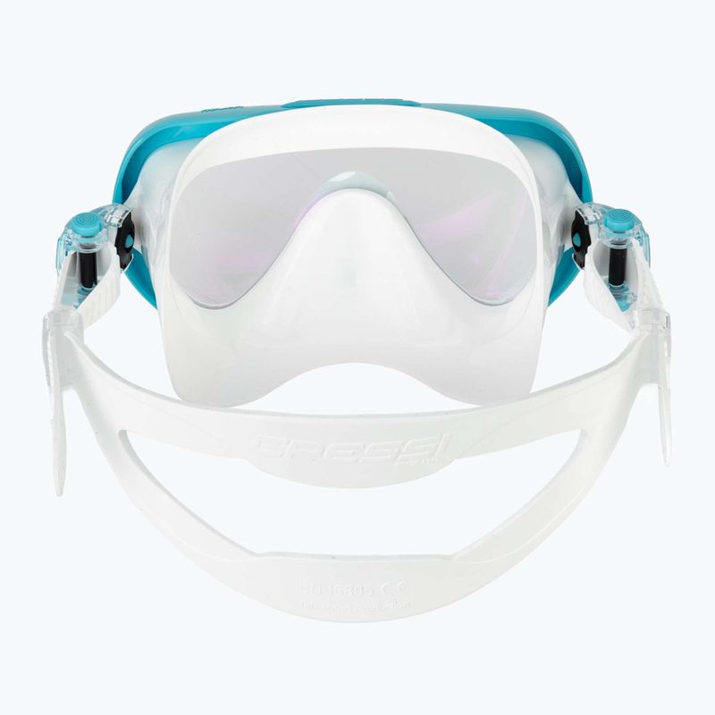 Női búvármaszk Cressi Honey 420 UV white/aquamarine/blue/orange 4