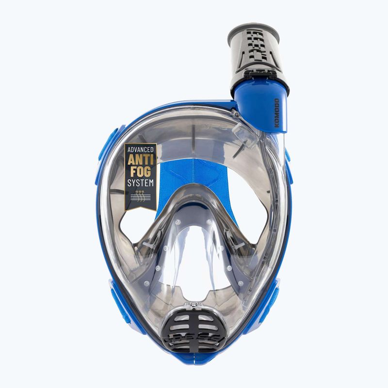Teljes arcot fedő búvármaszk sznorkelezéshez Cressi Komodo Full Face blue/black 4
