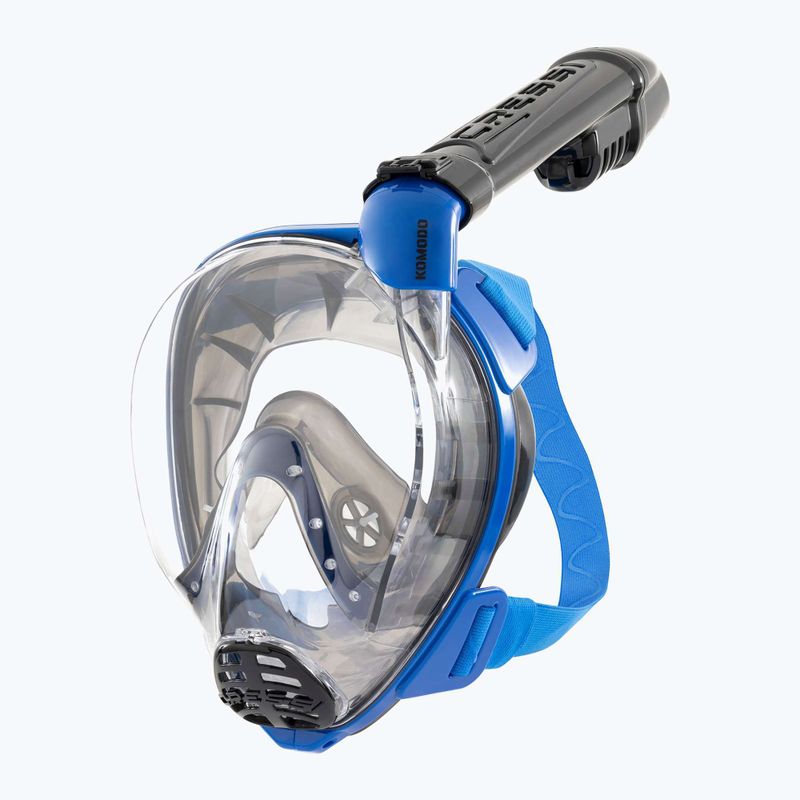 Teljes arcot fedő búvármaszk sznorkelezéshez Cressi Komodo Full Face blue/black 5