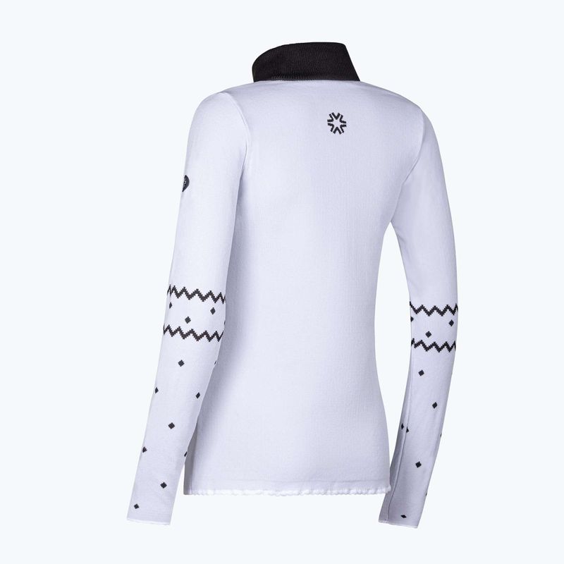 Női thermo pulóver Newland Groenlandia Half Zip white/black 6