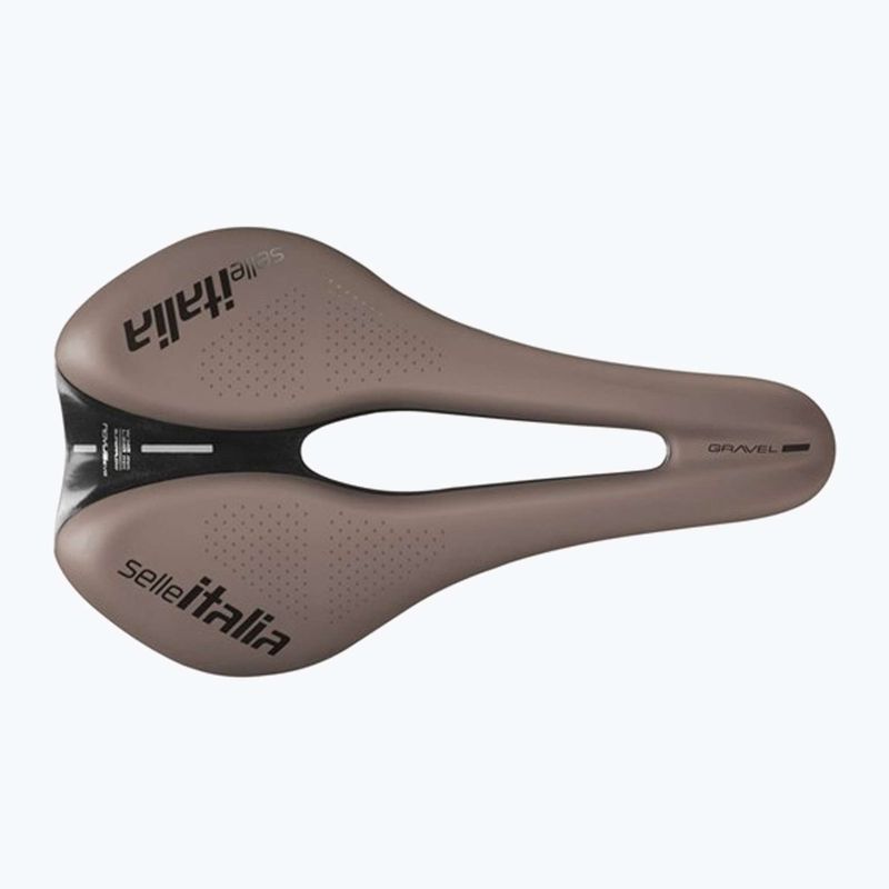 Kerékpár nyereg Selle Italia Novus Boost Evo Gravel TM, Superflow, Manganese Rail, Soft-Trek brown 3
